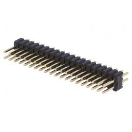 Şir Pini Tată 2x20 Aurit 1.27mm THT | Electronic-mag.ro | Componente Electronice