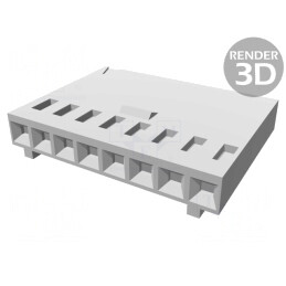 Mufă cablu-placă mamă 2,54mm 8 pini | Electronic-mag.ro | Componente Electronice