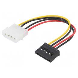 Cablu Alimentare SATA Molex 0,15m | Electronic-mag.ro | Componente Electronice