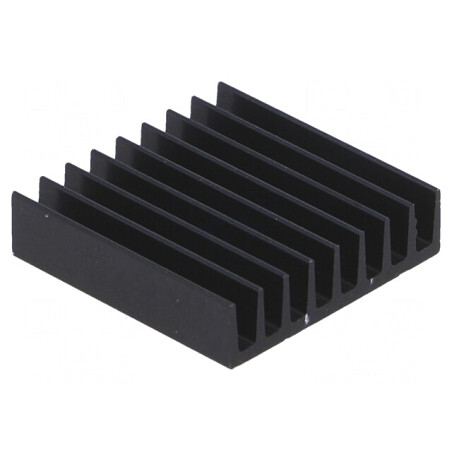 Radiator Extrudat Negru 19x19x4,8mm 22K/W | Electronic-mag.ro | Componente Electronice