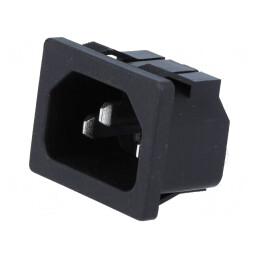 Conector Alimentare AC Soclu Tată 10A 250V | Electronic-mag.ro | Componente Electronice