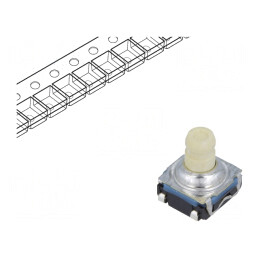 Microîntrerupător TACT SPST-NO 0.05A 32VDC SMT | Electronic-mag.ro | Componente Electronice