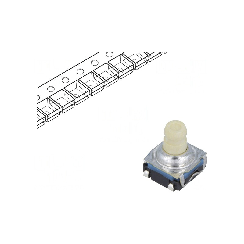 Microîntrerupător TACT SPST-NO 0.05A 32VDC SMT | Electronic-mag.ro | Componente Electronice