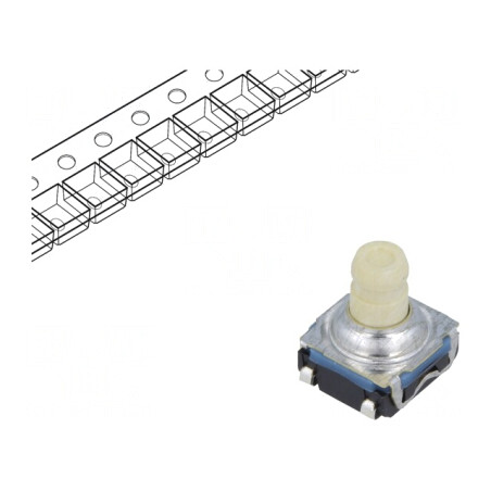 Microîntrerupător TACT SPST-NO 0.05A 32VDC SMT | Electronic-mag.ro | Componente Electronice