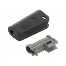 Protecție mufă neagră 36.3mm 4mm | Electronic-mag.ro | Componente Electronice