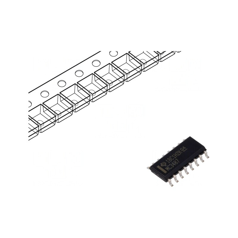 Interfață Declanșator RS422 10000kbps SOIC16 | Electronic-mag.ro | Componente Electronice