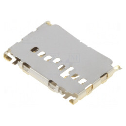 Conector microSD push-pull SMT auriu