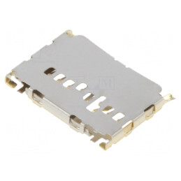 Conector microSD push-pull SMT auriu | Electronic-mag.ro | Componente Electronice