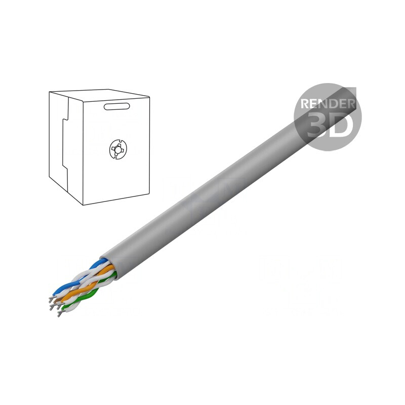 Cablu Ethernet UTP Cat5e 305m Gri | Electronic-mag.ro | Componente Electronice Cablu Ethernet UTP Cat5e 305m Gri | Electronic-mag.ro | Componente Electronice