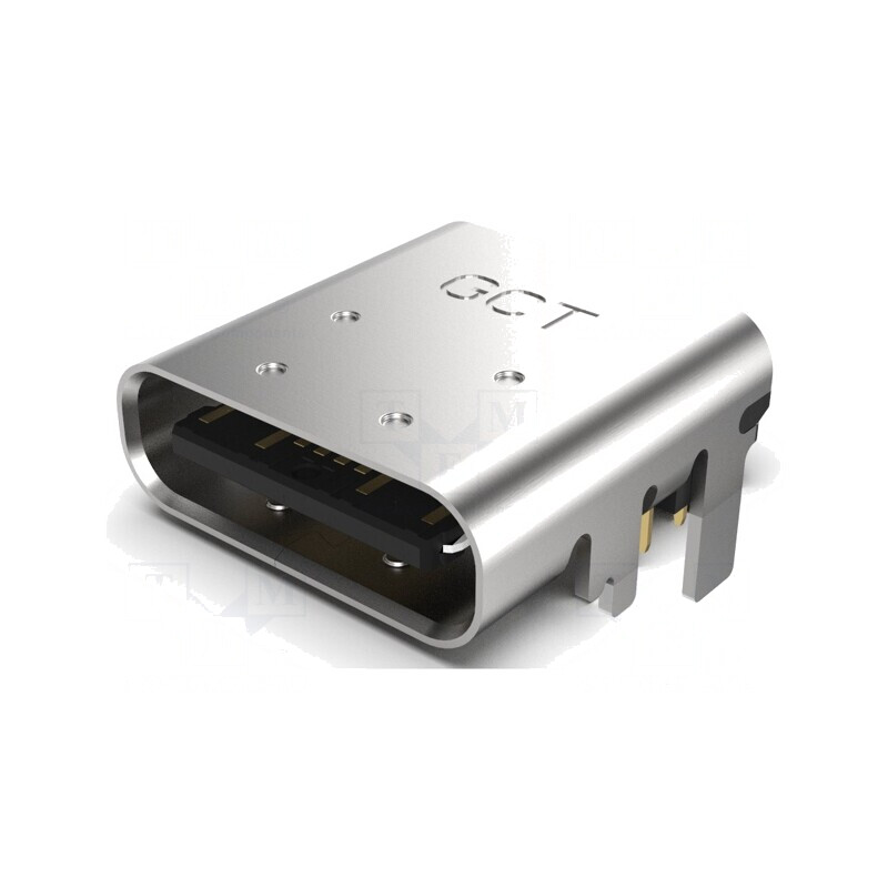 Soclu USB C Orizontal Top Board Mount USB 2.0 3A | Electronic-mag.ro | Componente Electronice