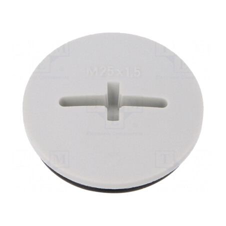 Capac Protecție IP68 Poliamidă Gri M25 1,5 | Electronic-mag.ro | Componente Electronice