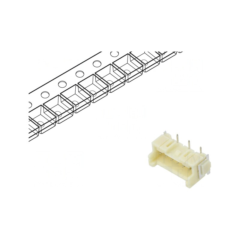 Conector Soclu Cablu-Placă 2,5mm 6 PIN SMT 250V 3A | Electronic-mag.ro | Componente Electronice