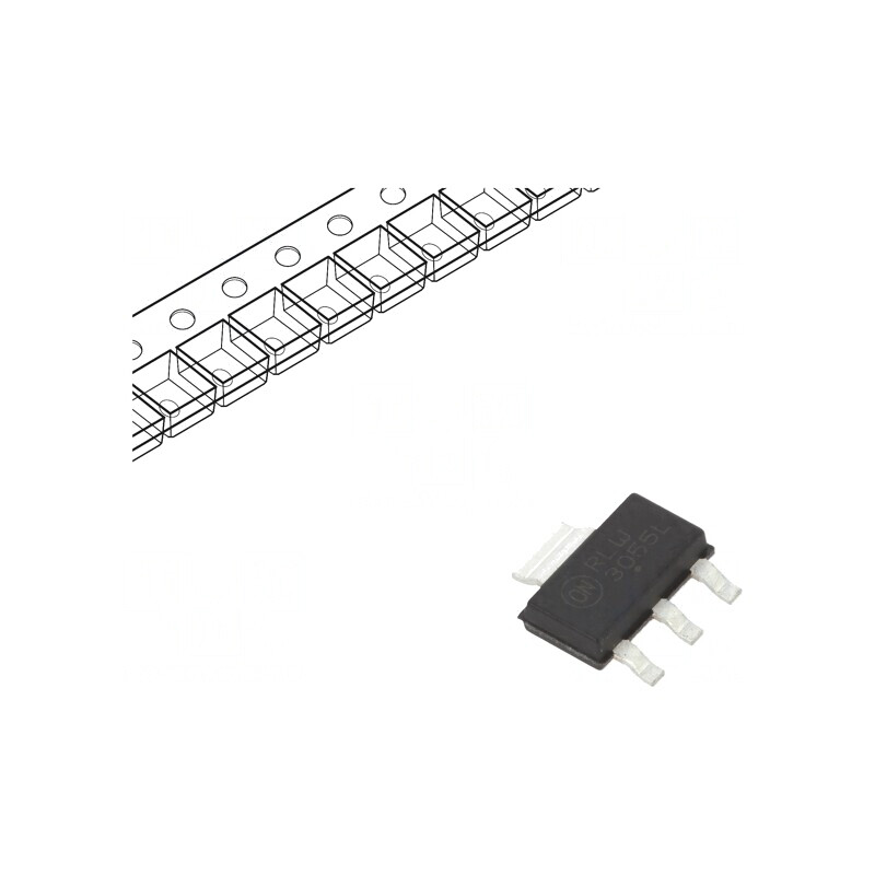 Tranzistor N-MOSFET Unipolar 60V 1.4A 1.3W SOT223 | Electronic-mag.ro | Componente Electronice