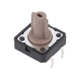 Microîntrerupător TACT SPST 0.05A 12V THT | Electronic-mag.ro | Componente Electronice