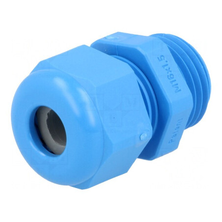 Garnitură etanşare poliamidă albastră M16 1.5 IP68 | Electronic-mag.ro | Componente Electronice