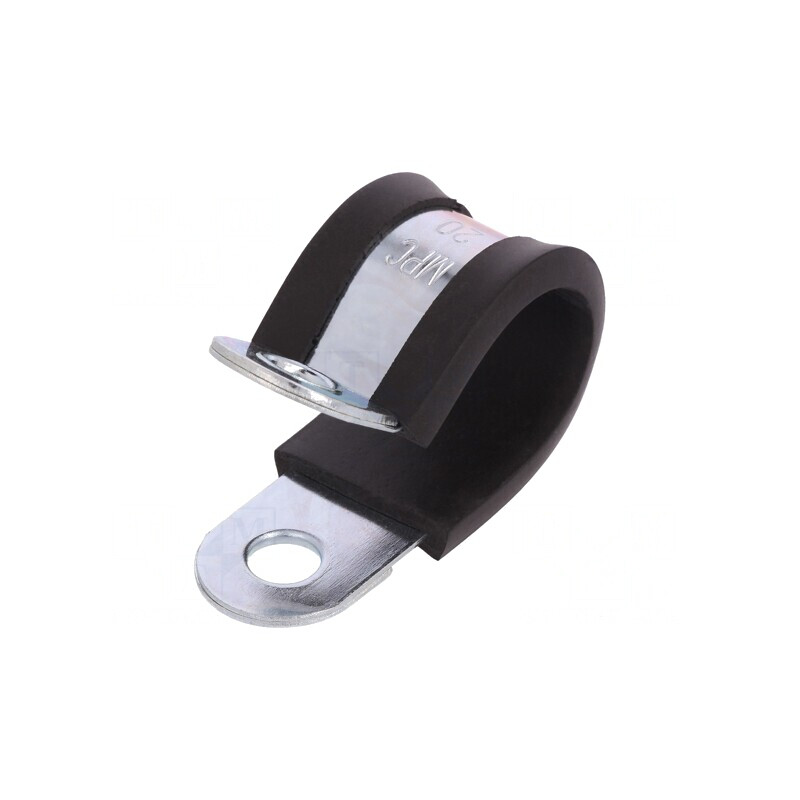 Clipsuri Oțel 20mm cu Protecție EPDM | Electronic-mag.ro | Componente Electronice