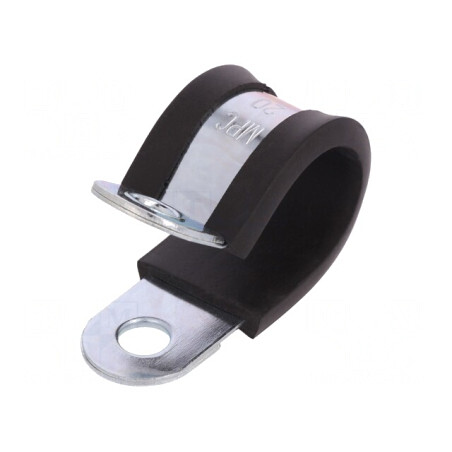 Clipsuri Oțel 20mm cu Protecție EPDM | Electronic-mag.ro | Componente Electronice