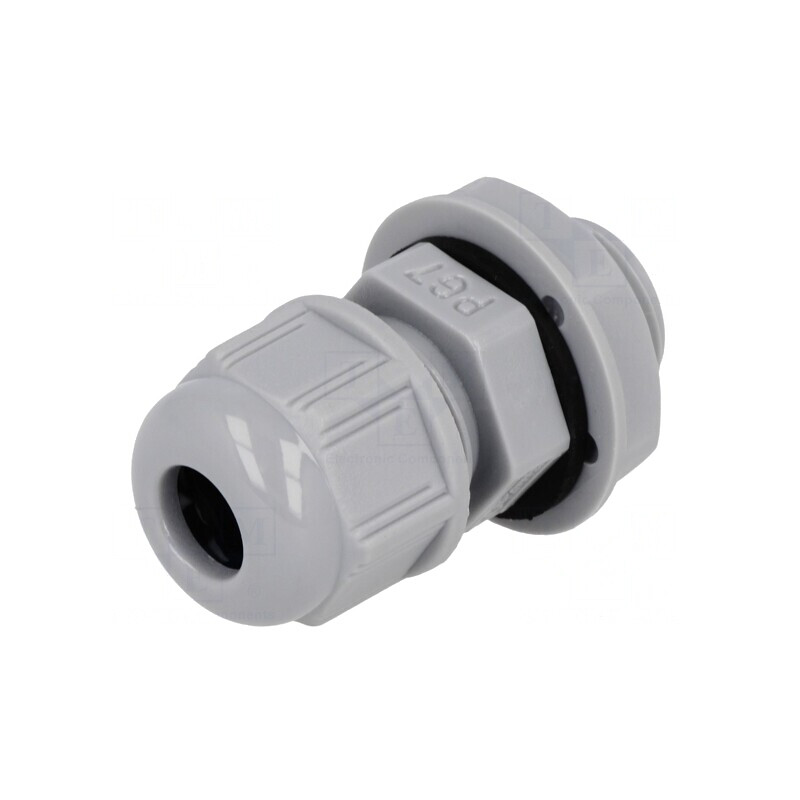Garnitură de Etanșare PG7 Gri Închis IP68 Poliamidă | Electronic-mag.ro | Componente Electronice