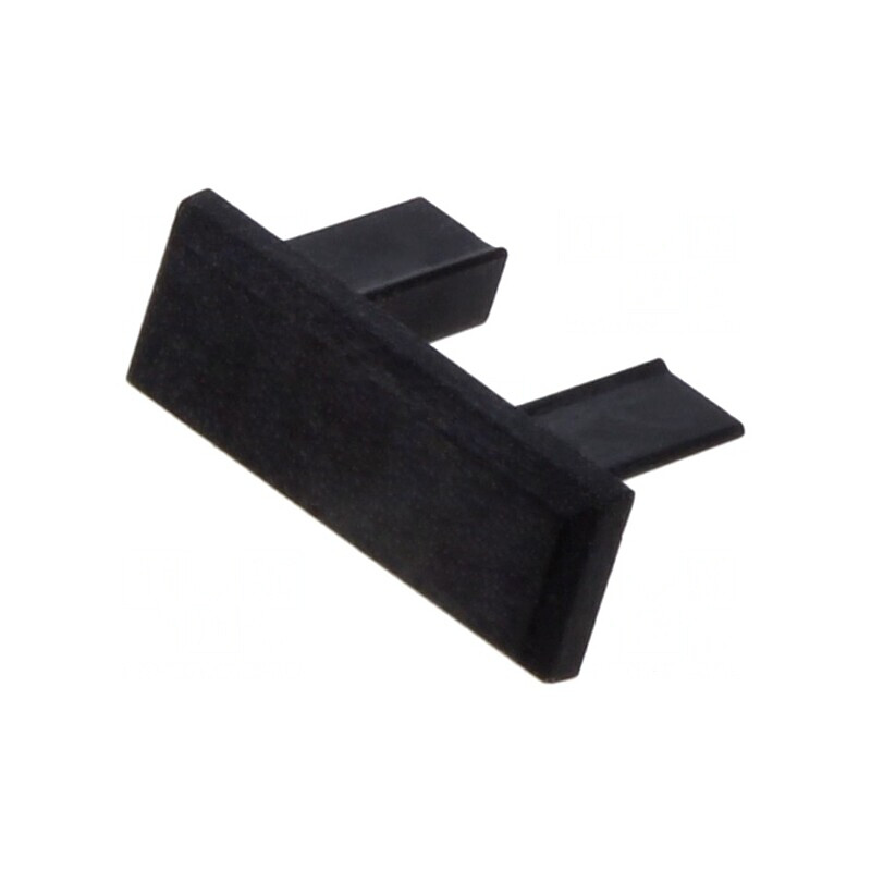 Obturator Negru MICRO-PLUS pentru Profile LED | Electronic-mag.ro | Componente Electronice