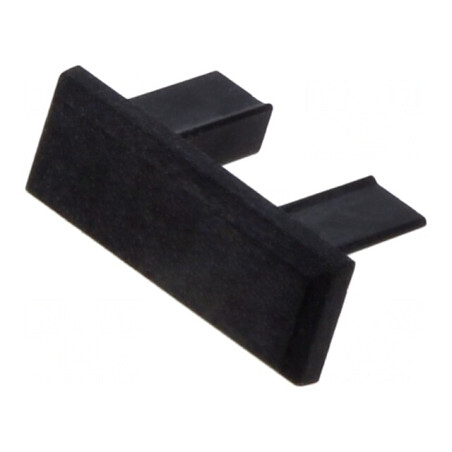 Obturator Negru MICRO-PLUS pentru Profile LED | Electronic-mag.ro | Componente Electronice