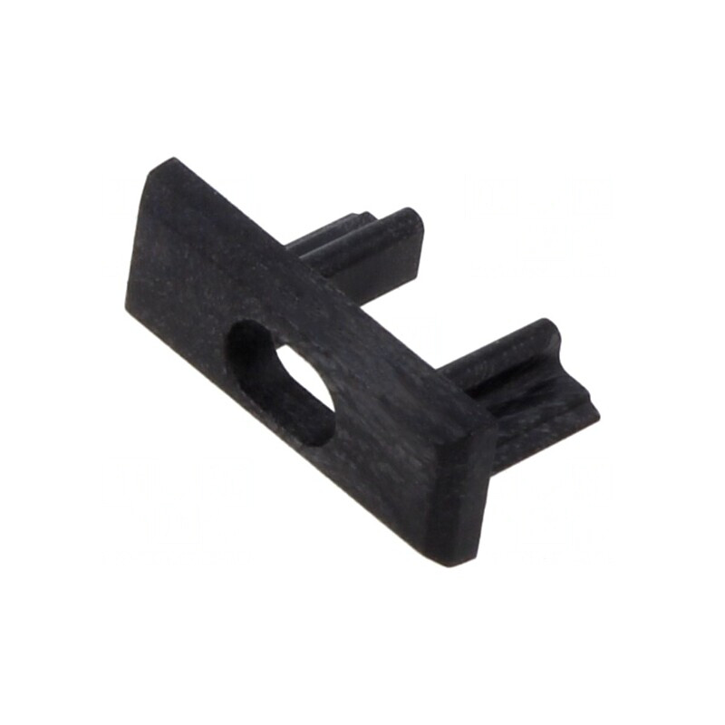 Obturator negru cu orificiu pentru profil LED MICRO-PLUS | Electronic-mag.ro | Componente Electronice Obturator negru cu orificiu pentru profil LED MICRO-PLUS | Electronic-mag.ro | Componente Electronice