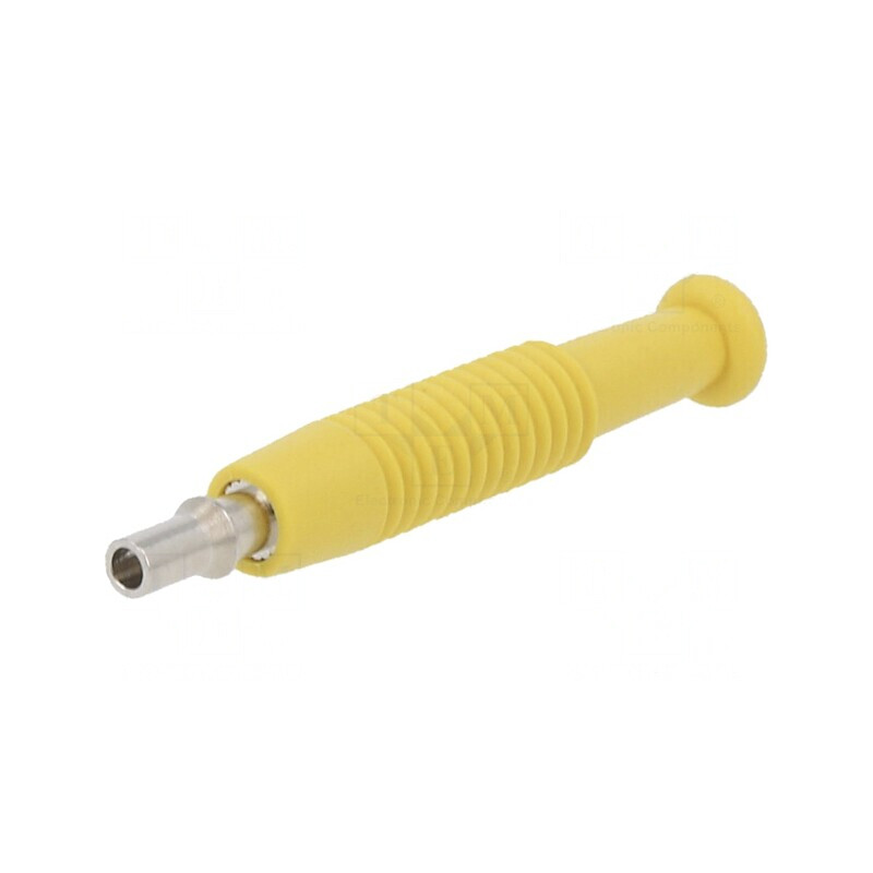 Mufă Banană 2mm Galbenă 6A 60VDC | Electronic-mag.ro | Componente Electronice