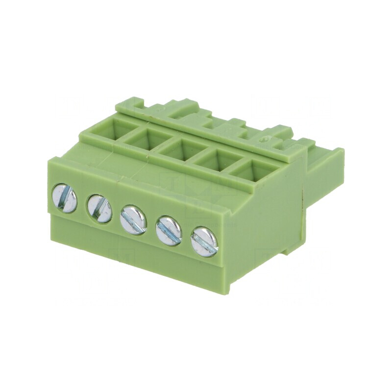 Regletă Conexiuni Deconectabilă 5mm 5 Piste 90° | Electronic-mag.ro | Componente Electronice