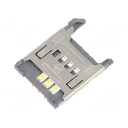Conector SIM cu capac SMT 6 pini | Electronic-mag.ro | Componente Electronice
