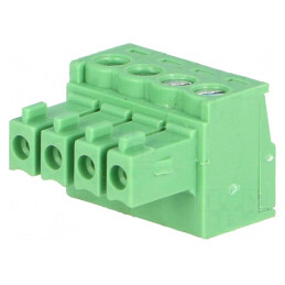 Regletă conexiuni deconectabilă 4 piste 3,5mm drept mufă | Electronic-mag.ro | Componente Electronice