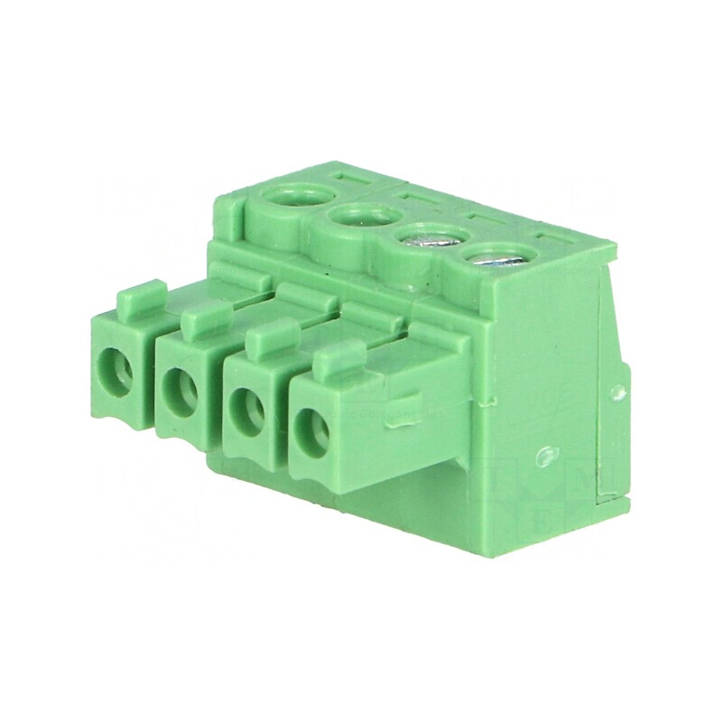 Regletă conexiuni deconectabilă 4 piste 3,5mm drept mufă | Electronic-mag.ro | Componente Electronice