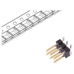 Conector pini verticali 6 pini 2,54mm BERGSTIK | Electronic-mag.ro | Componente Electronice
