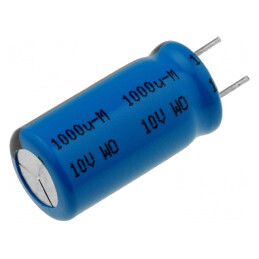 Condensator electrolitic low ESR 1000uF 10V 10x20mm | Electronic-mag.ro | Componente Electronice