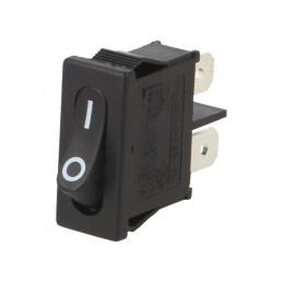 Comutator Basculant ON/OFF 6A/250VAC Negru | Electronic-mag.ro | Componente Electronice