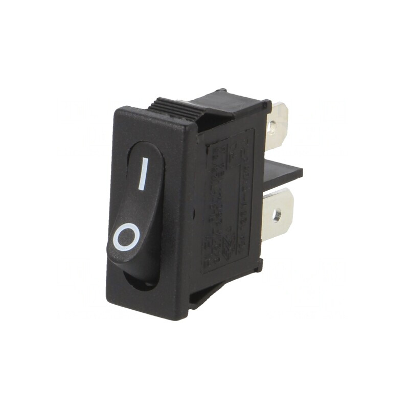 Comutator Basculant ON/OFF 6A/250VAC Negru | Electronic-mag.ro | Componente Electronice