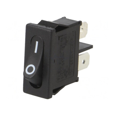Comutator Basculant ON/OFF 6A/250VAC Negru | Electronic-mag.ro | Componente Electronice