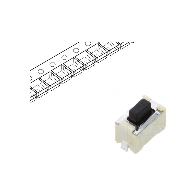 Microîntrerupător TACT SPST-NO 12V SMT | Electronic-mag.ro | Componente Electronice