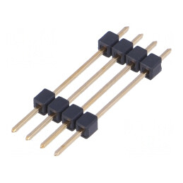Conector Pini Tată 1x4 Aurit 2.54mm THT | Electronic-mag.ro | Componente Electronice