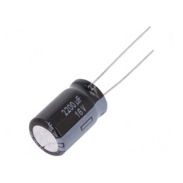 Condensator electrolitic 2200uF 16V 12,5x20mm | Electronic-mag.ro | Componente Electronice