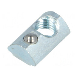 Piuliță oțel zinc 20mm pentru profile 5mm | Electronic-mag.ro | Componente Electronice