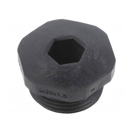Capac de protecție negru poliamidă IP54 M20 1,5 | Electronic-mag.ro | Componente Electronice
