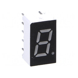 Afișaj LED 7 Segmente Verde 7,62mm 0,3" | Electronic-mag.ro | Componente Electronice