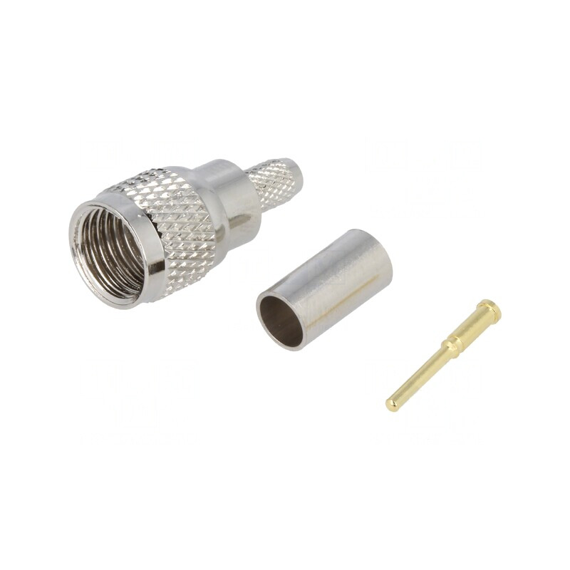 Mufă UHF Mini Tată RG58 Crimpat Aurit | Electronic-mag.ro | Componente Electronice