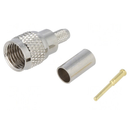 Mufă UHF Mini Tată RG58 Crimpat Aurit | Electronic-mag.ro | Componente Electronice