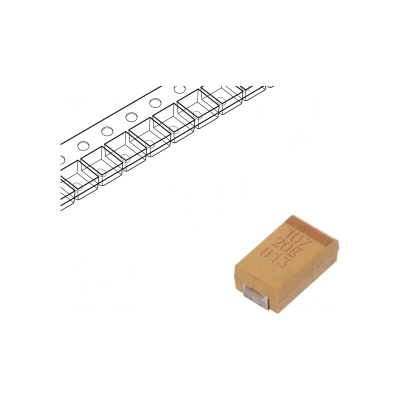 Condensator tantal 100uF 20V SMD D 2917 | Electronic-mag.ro | Componente Electronice