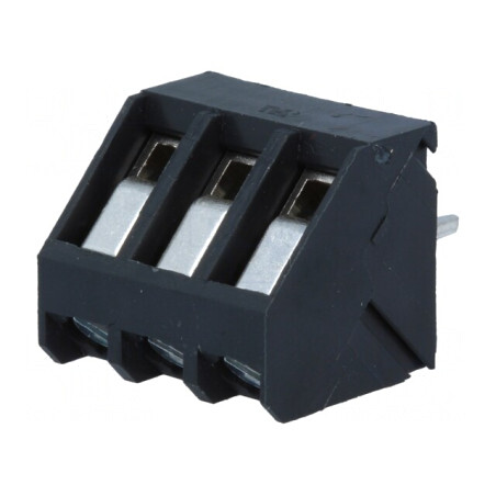 Regletă de Conexiuni PCB 3 Piste 45° 24A 5mm | Electronic-mag.ro | Componente Electronice