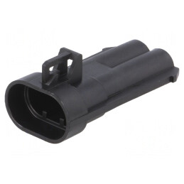 Conector Automotive Ducon 6.3 Tată 2 Pin Mufă pe Cablu | Electronic-mag.ro | Componente Electronice