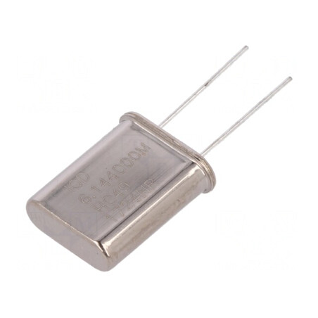 Rezonator de cuarț 6,144MHz THT HC49 30pF | Electronic-mag.ro | Componente Electronice