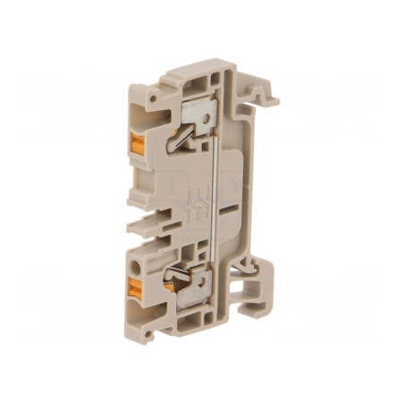 Conector de Îmbinare Șine 2,5mm² 2 Borne Bej 5,1mm | Electronic-mag.ro | Componente Electronice