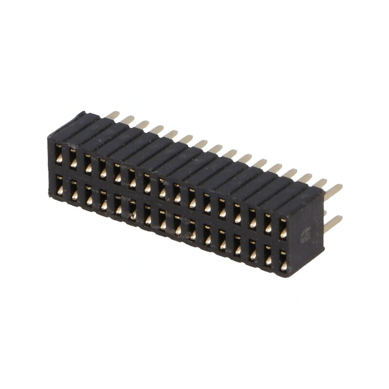 Soclu pini mamă 32 pini 1,27mm THT 2x16 | Electronic-mag.ro | Componente Electronice