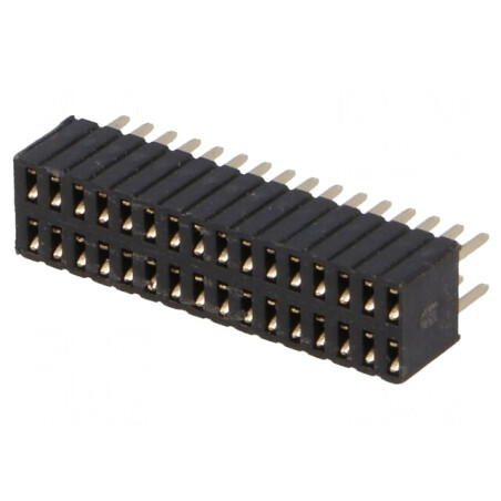 Soclu pini mamă 32 pini 1,27mm THT 2x16 | Electronic-mag.ro | Componente Electronice